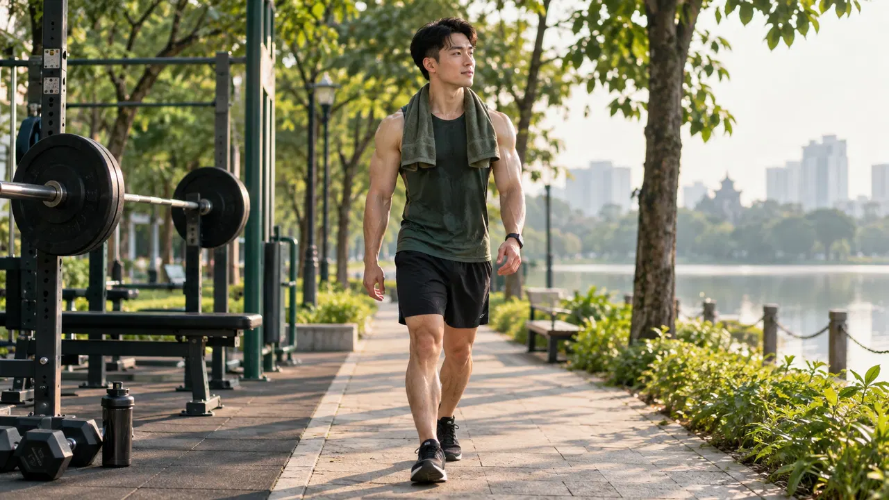 Đi bộ thả lỏng sau tập tạ nặng: Giúp hồi phục cơ hay cản trở tổng hợp protein?