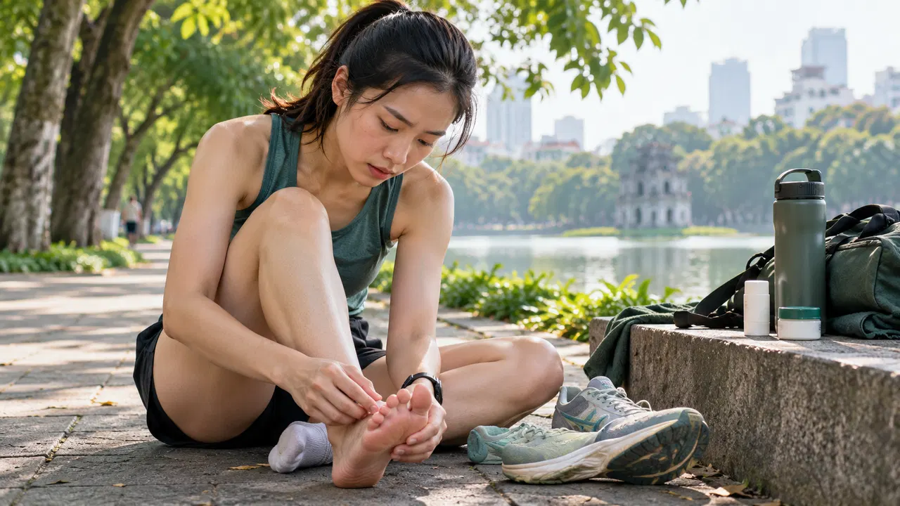 Bị phồng rộp (blister) chân khi chạy: Bôi sáp chống ma sát hay dùng bột talc?